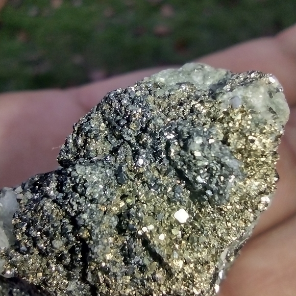 Natural Sphalerite, Pyrite, Quartz 45g Chunk - Picture 5 of 6